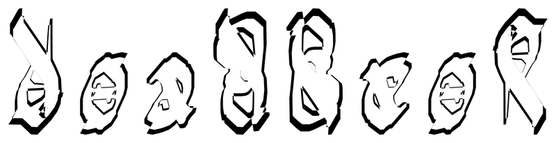 Ambigram for deadbeef in Narrow